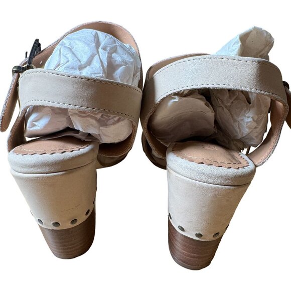 Crevo Bone Leather Sienna High Heel Stud Sandal Size 6.5 NWT - Picture 5 of 7